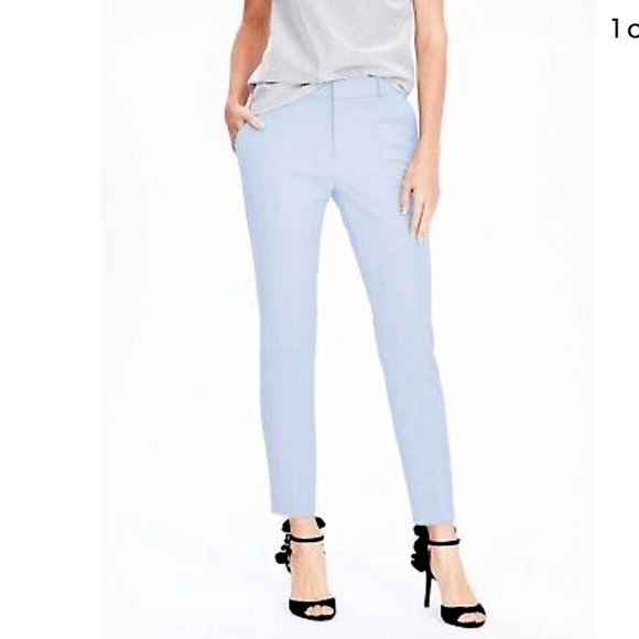 BANANA REPUBLIC Avery Fit Cropped Pant Size 6 Long Powder Blue - Picture 1 of 12